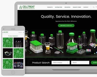 CELLTREAT website images